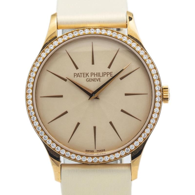 Patek Philippe 4897R Calatrava Strap RG Cream Guilloched Dial Index Manual 33mm - 2