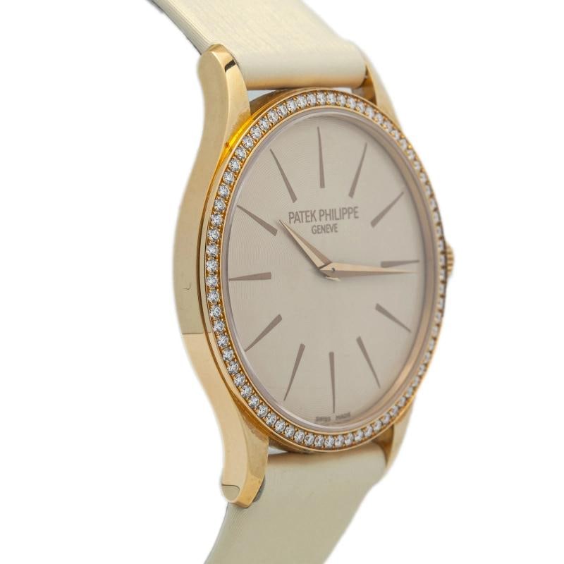 Patek Philippe 4897R Calatrava Strap RG Cream Guilloched Dial Index Manual 33mm - 4