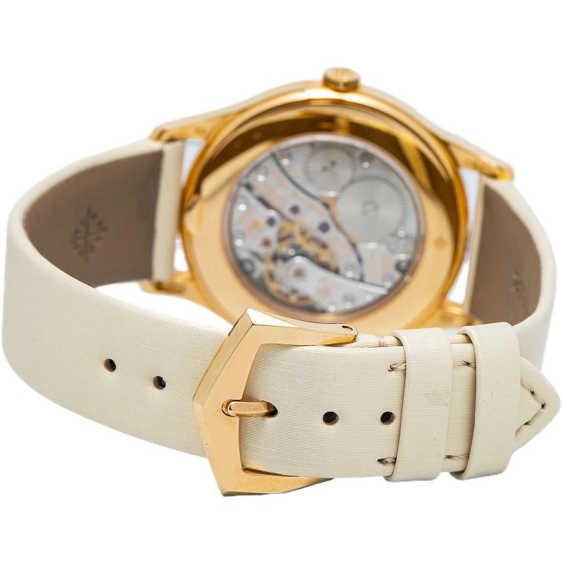Patek Philippe 4897R Calatrava Strap RG Cream Guilloched Dial Index Manual 33mm - 5
