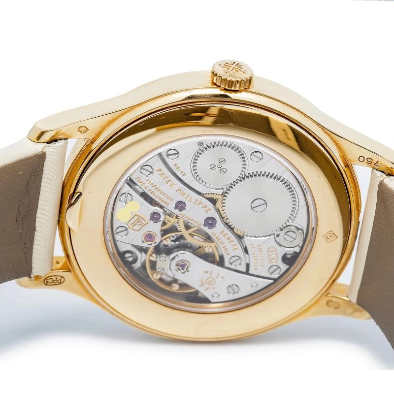 Patek Philippe 4897R Calatrava Strap RG Cream Guilloched Dial Index Manual 33mm - 6