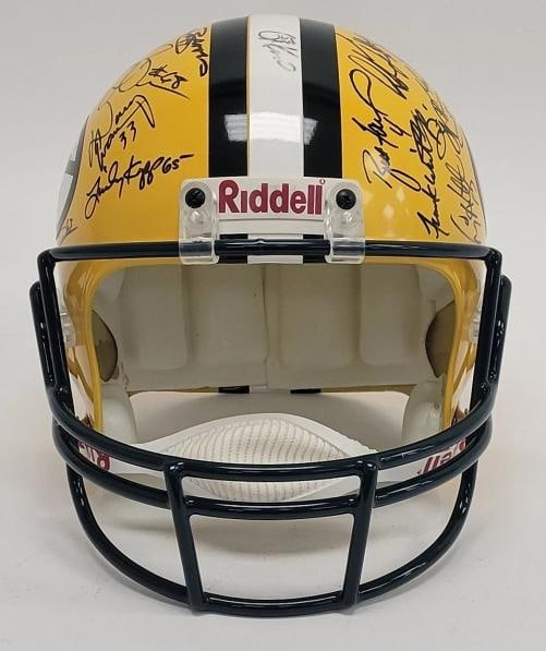 1996 Green Bay Packers Super Bowl Champs Team Signed Full Size Helmet JSA COA - 2