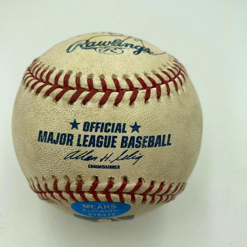 Alex Rodriguez Signed Actual Home Run Game Used Baseball (JSA LOA + Mears) - 3