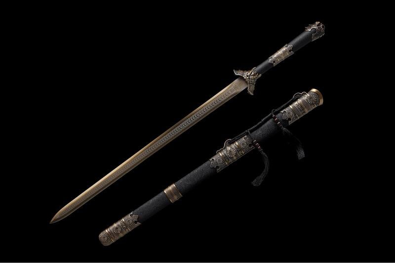 JIan Chinese WuSHU Manganese Steel Sword - 10