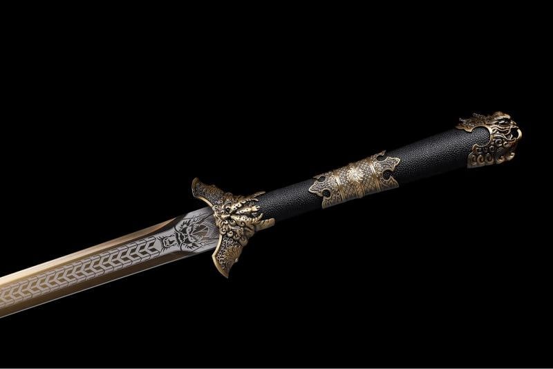 JIan Chinese WuSHU Manganese Steel Sword - 12