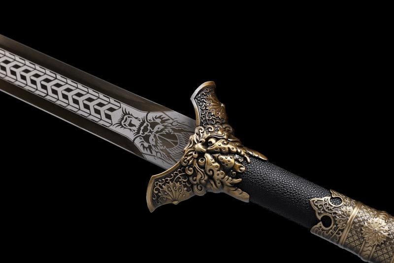 JIan Chinese WuSHU Manganese Steel Sword - 4