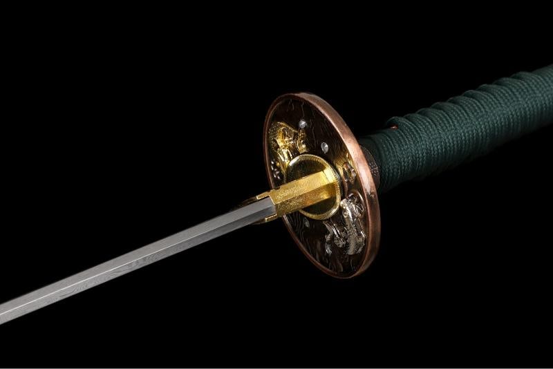 Japanese Damascus Steel Katana Sword - 8