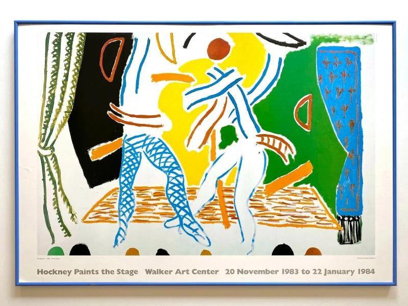DAVID HOCKNEY RARE 1983 LITHOGRAPH PRINT FRAMED EXHBT POSTER "TWO DANCERS" 1980: Condition: Used,Features: RARE OUT OF PRINT, Framed,Width (Inches): 39 1/4",Listed By: Dealer or Reseller,Subject: Famous Paintings/Painters,Size: Large (up to 60in.),Height (Inches): 27 1/4",Date of 