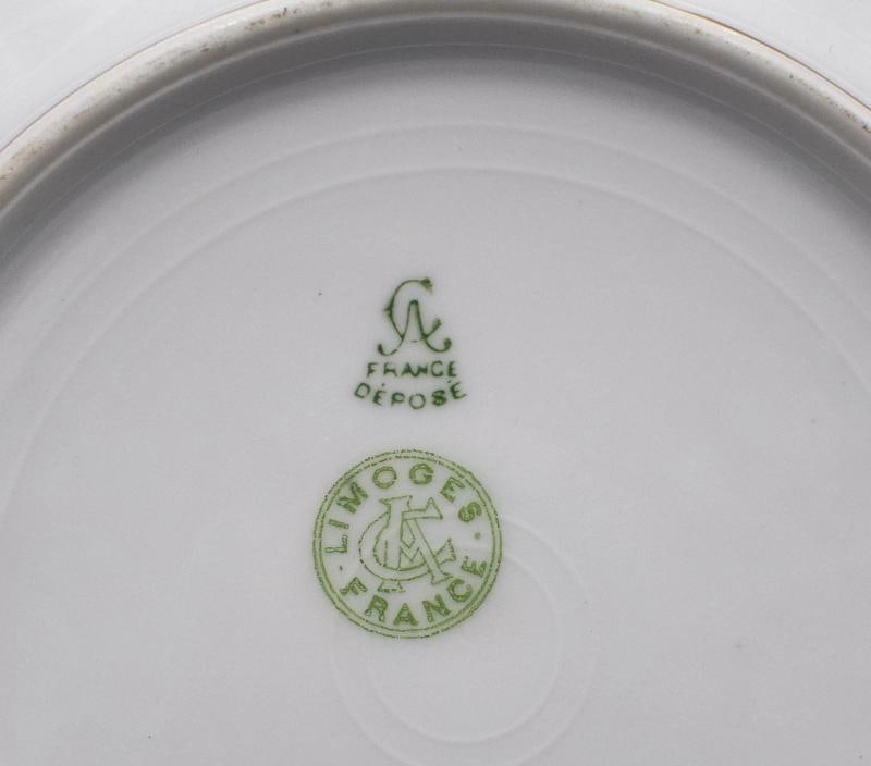 11 Limoges France Seafood Oyster Plates/Bowls, Circa 1910 - 7