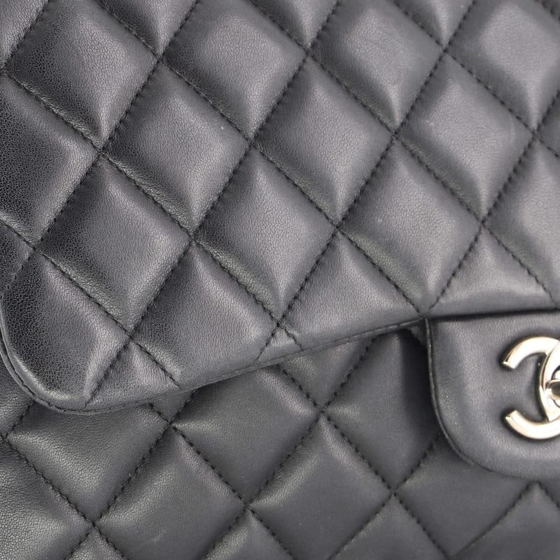 Chanel Classic Single Flap Bag Quilted Lambskin Jumbo - 7