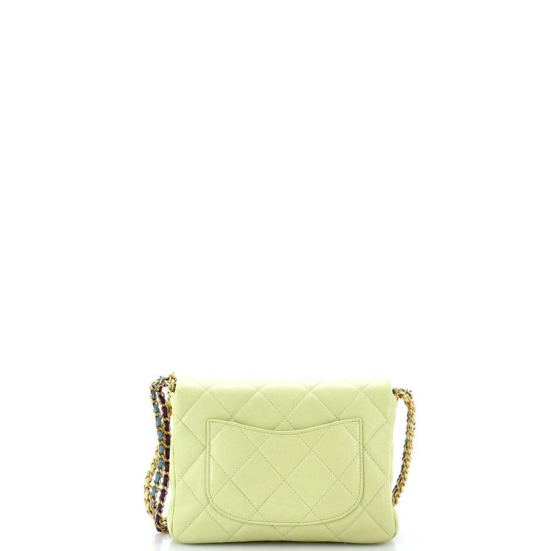 Chanel Twist Your Buttons Flap Bag Quilted Caviar Small - 3