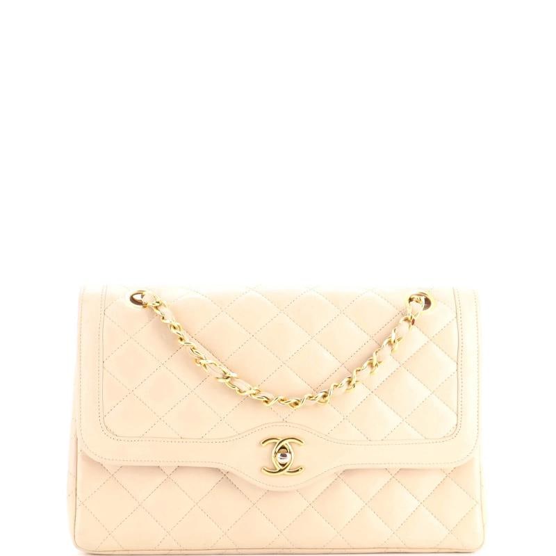 Chanel Vintage Classic Double Flap Bag Quilted Lambskin Medium (1 of 6)