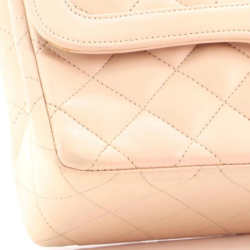 Chanel Vintage Classic Double Flap Bag Quilted Lambskin Medium - 6