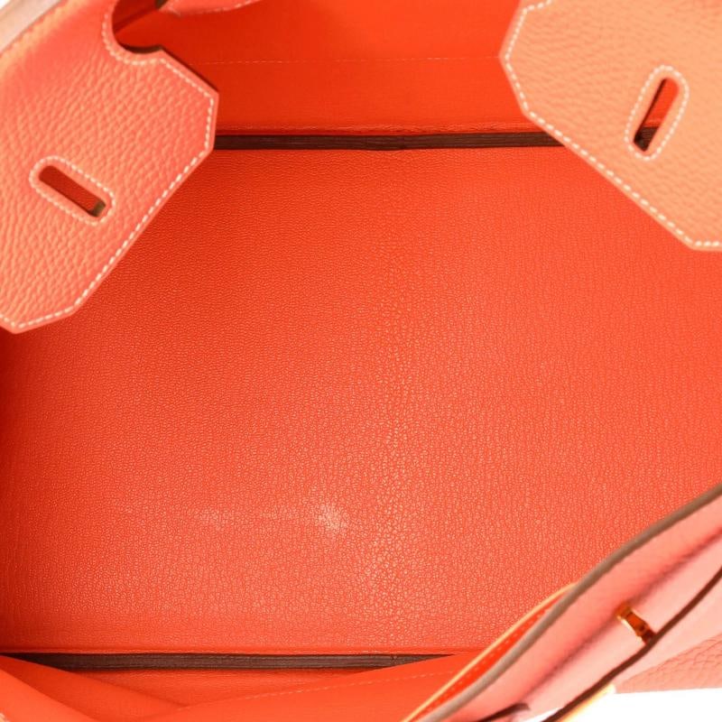 Hermes Birkin Handbag Pink Clemence with Gold Hardware 35 - 6