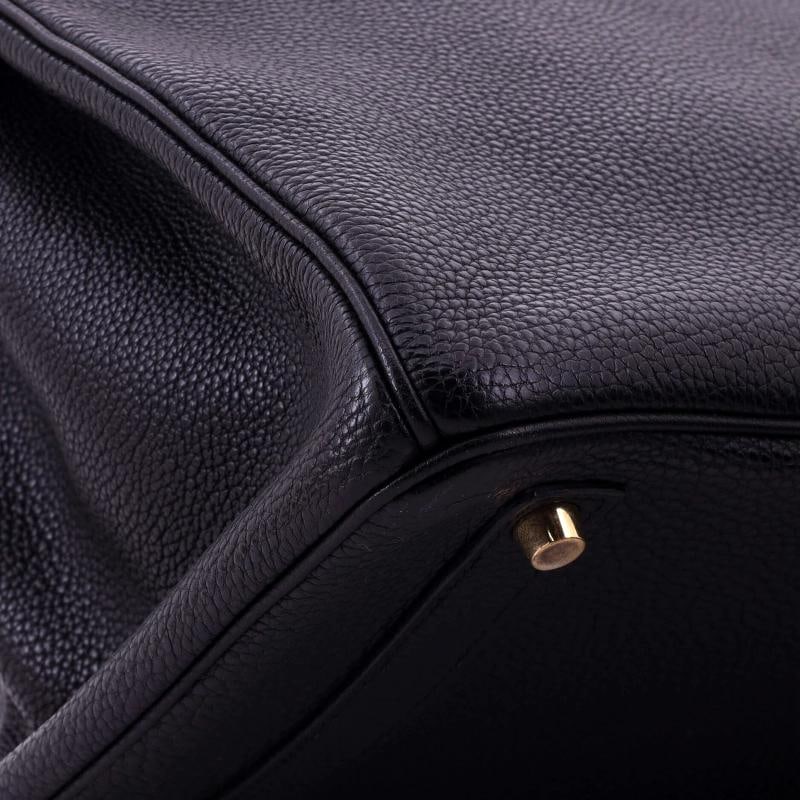 Hermes Birkin Handbag Black Togo with Gold Hardware 35 - 8