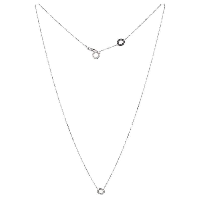 Bvlgari Incontro D'amore Slide Pendant Necklace 18K White Gold with Diamonds - 2