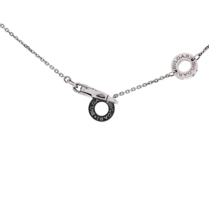 Bvlgari Incontro D'amore Slide Pendant Necklace 18K White Gold with Diamonds - 3