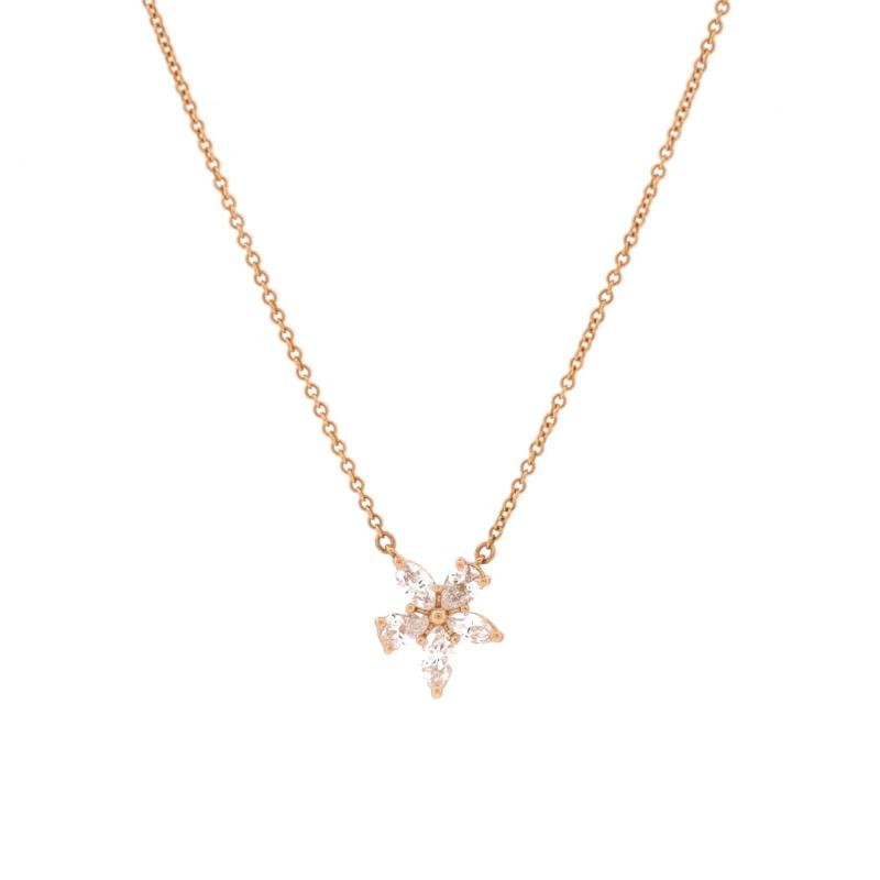 Tiffany & Co. Victoria Mixed Cluster Pendant Necklace 18K Rose Gold with 5: Measurements: Length: 16.00 ", Pendant Length: 11.40 mm, Pendant Width: 9.85 mm . Condition: Pre-owned - Good,Brand: Tiffany & Co.,Main Stone: Diamond,Metal: 18K Rose Gold,Metal Purity: 18K,Style: Pen