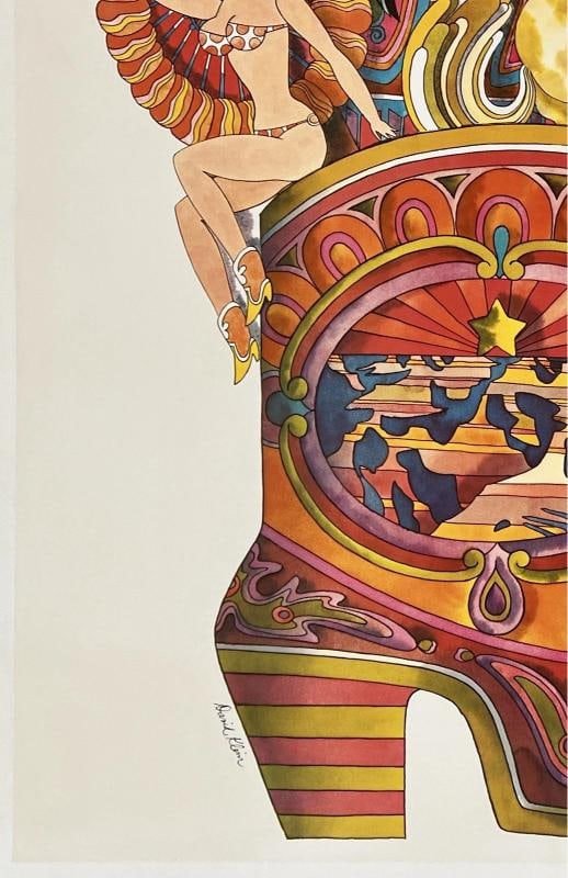 Original Vintage Poster ARIZONA FLY TWA Airline Travel Tourism David Klein LINEN - 4