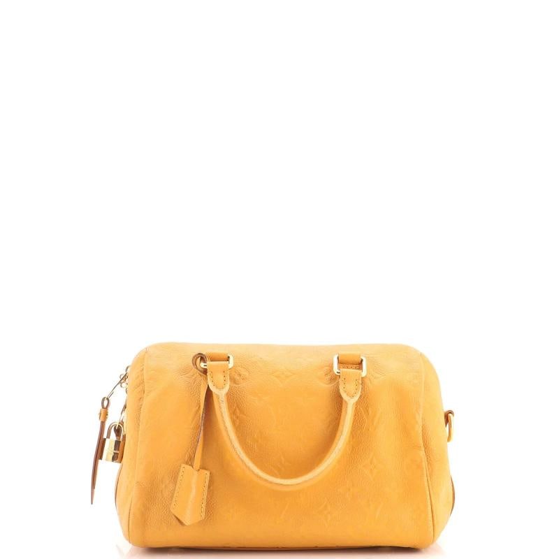 Louis Vuitton Speedy Bandouliere Bag Monogram Empreinte Leather 25 - 2