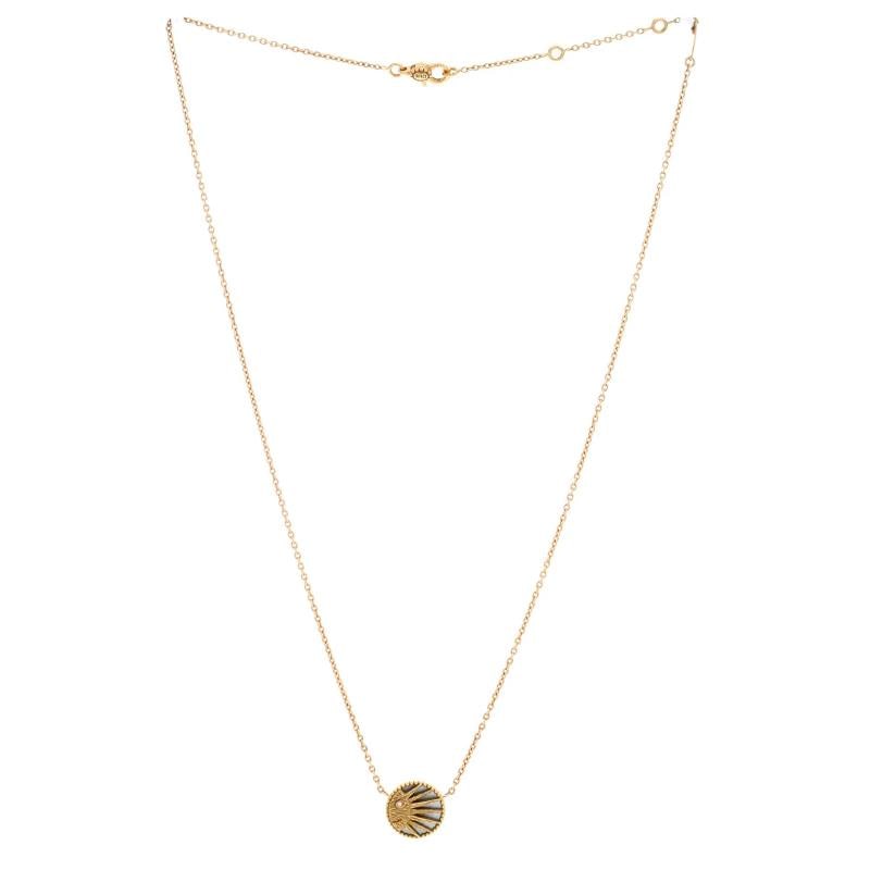 Christian Dior Rose Celeste Pendant Necklace 18K Yellow Gold and 18K White Gold - 3