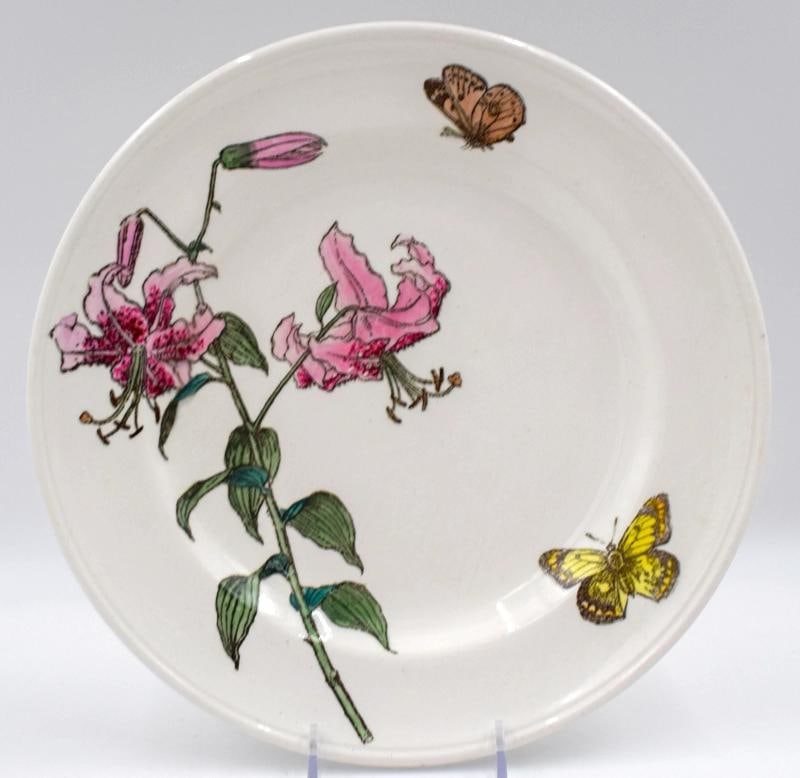 Set of 3 Minton W.S. Coleman Birds & Flowers Plates, Circa 1880 - 3