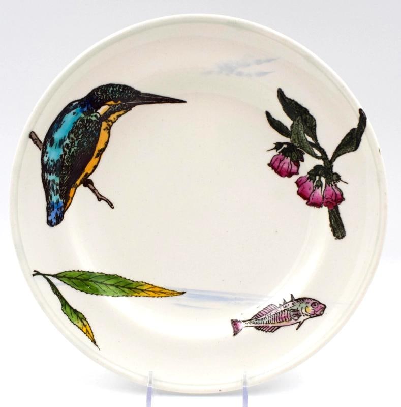 Set of 3 Minton W.S. Coleman Birds & Flowers Plates, Circa 1880 - 4
