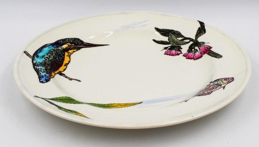 Set of 3 Minton W.S. Coleman Birds & Flowers Plates, Circa 1880 - 6
