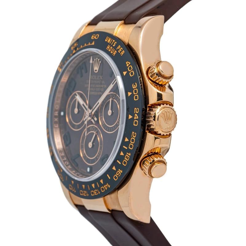 Rolex Daytona 116515 Aftermarket Strap Rose Gold Chocolate Arabic 40mm - 3