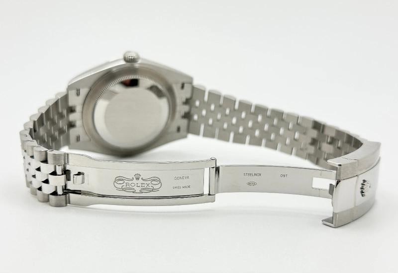 2025 Rolex Datejust 41 126334 White Dial 18k Gold Bezel Steel Jubilee Box Paper - 8