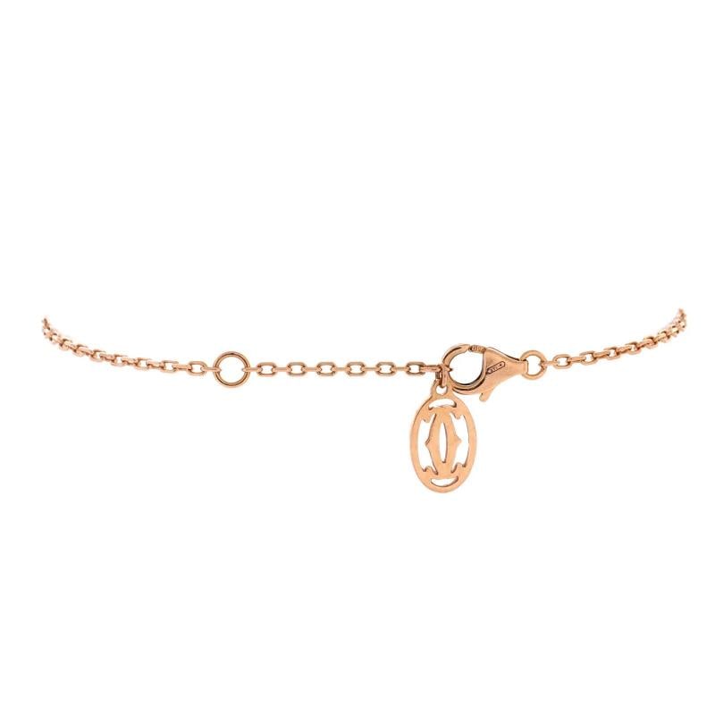 Cartier D'Amour Bracelet 18K Rose Gold and Diamond Small - 3