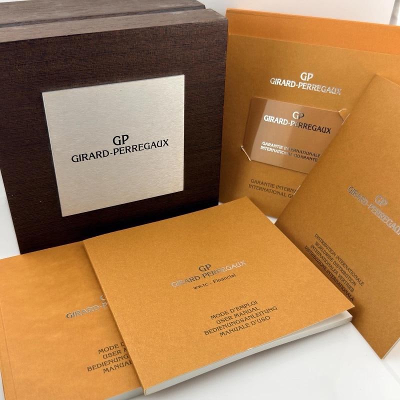 Girard Perregaux World Time Chrono WW.TC 49805 43mm White Dial Steel Box Paper - 3