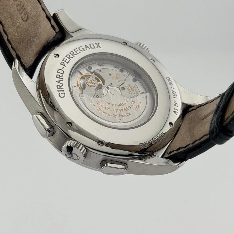 Girard Perregaux World Time Chrono WW.TC 49805 43mm White Dial Steel Box Paper - 9