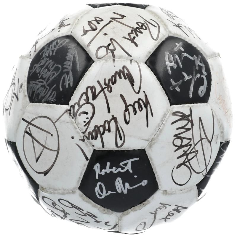 Donald Trump & Kanye West Celebrity Multi Signed Soccer Ball 30+ Sigs JSA COA - 10