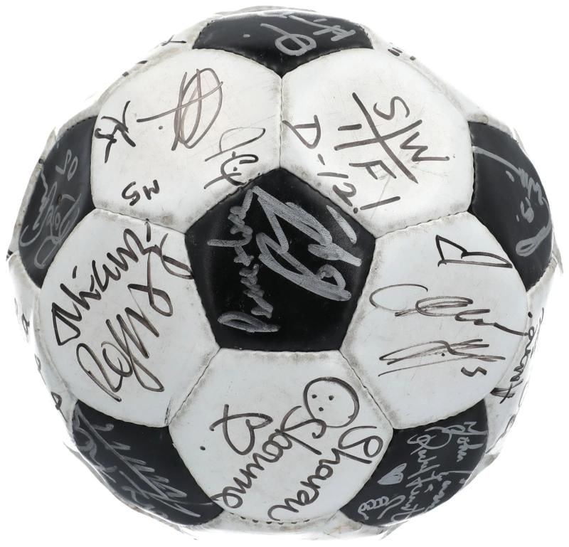 Donald Trump & Kanye West Celebrity Multi Signed Soccer Ball 30+ Sigs JSA COA - 15
