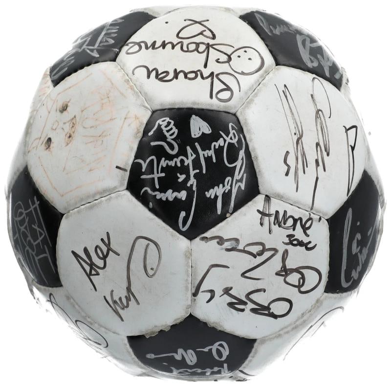 Donald Trump & Kanye West Celebrity Multi Signed Soccer Ball 30+ Sigs JSA COA - 4