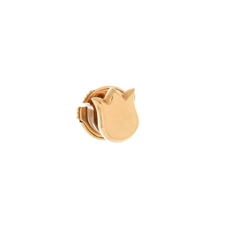 Cartier Tulip Flower Stud Earrings 18K Rose Gold - 2