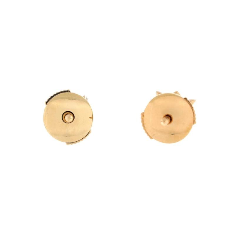 Cartier Tulip Flower Stud Earrings 18K Rose Gold - 3