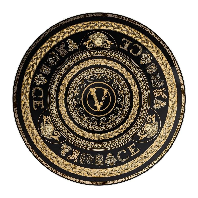 Versace Rosenthal Virtus Gala Black Set 6 pcs Service Plate 33 cm (12.33"): Condition: New: A brand-new, unused, unopened, undamaged item in its original packaging (where packaging is ... Read moreabout the conditionNew: A brand-new, unused, unopened, undamaged item in its or
