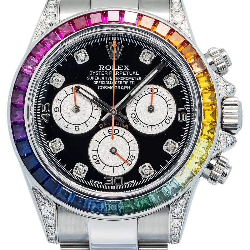Rolex Daytona 116520 Oyster Stainless Steel Black Diamond Automatic 40mm - 2