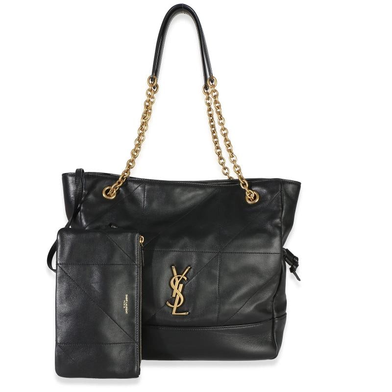 Saint Laurent Black Quilted Lambskin Jamie Small Shopping Tote: Condition: Pre-owned - Good,Dimensions: 11.5 x 10.5 x 3,Handbag Accessories: Dustbag;Pochette;Care Booklet,Bag Width: 11.5 in,Bag Depth: 3 in,Bag Height: 10.5 in,Department: Unisex,Style: Tote,Materia