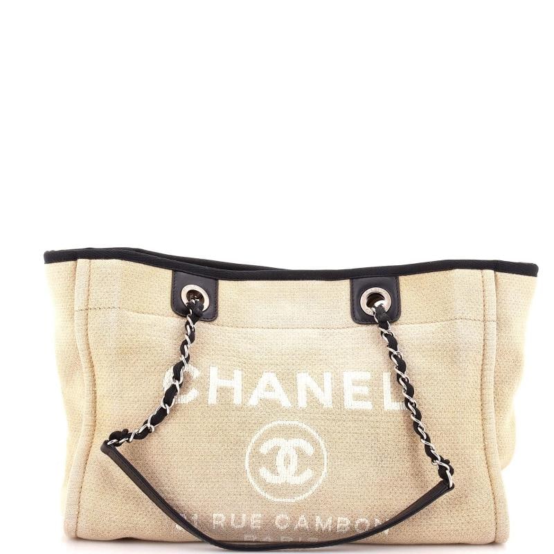 Chanel Deauville Tote Raffia Small (1 of 7)