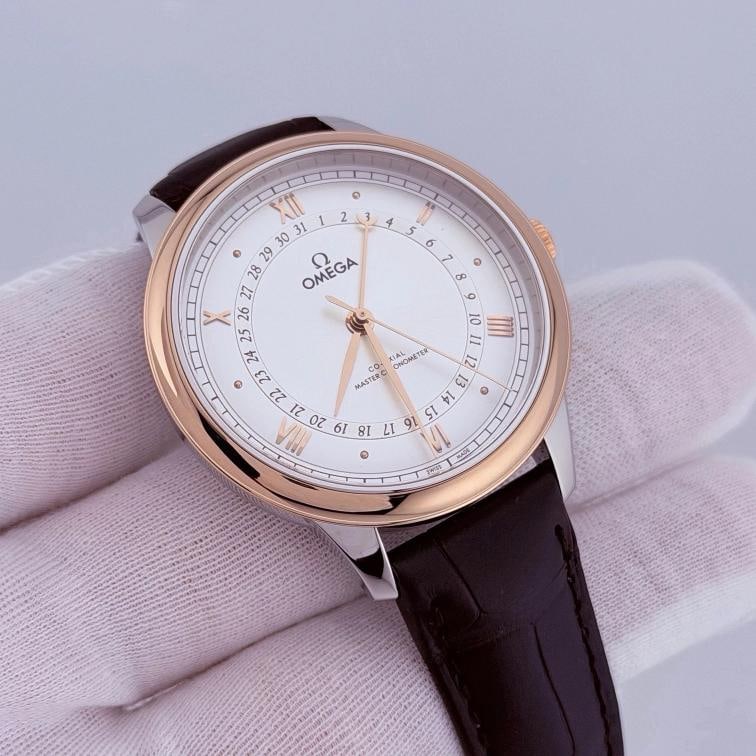 Omega De Ville Prestige 434.23.41.20.02.001 41mm 18k Sedna Gold Steel Box Paper - 6