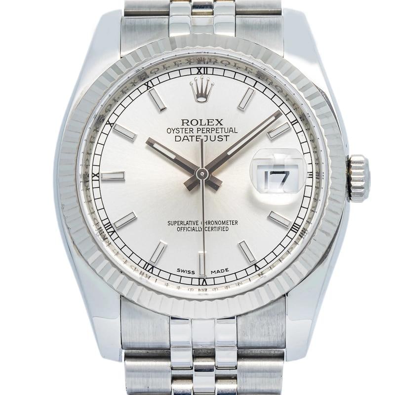 Rolex Datejust 116234 2024 Card Jubilee Steel Silver Stick Auto 36mm - 2