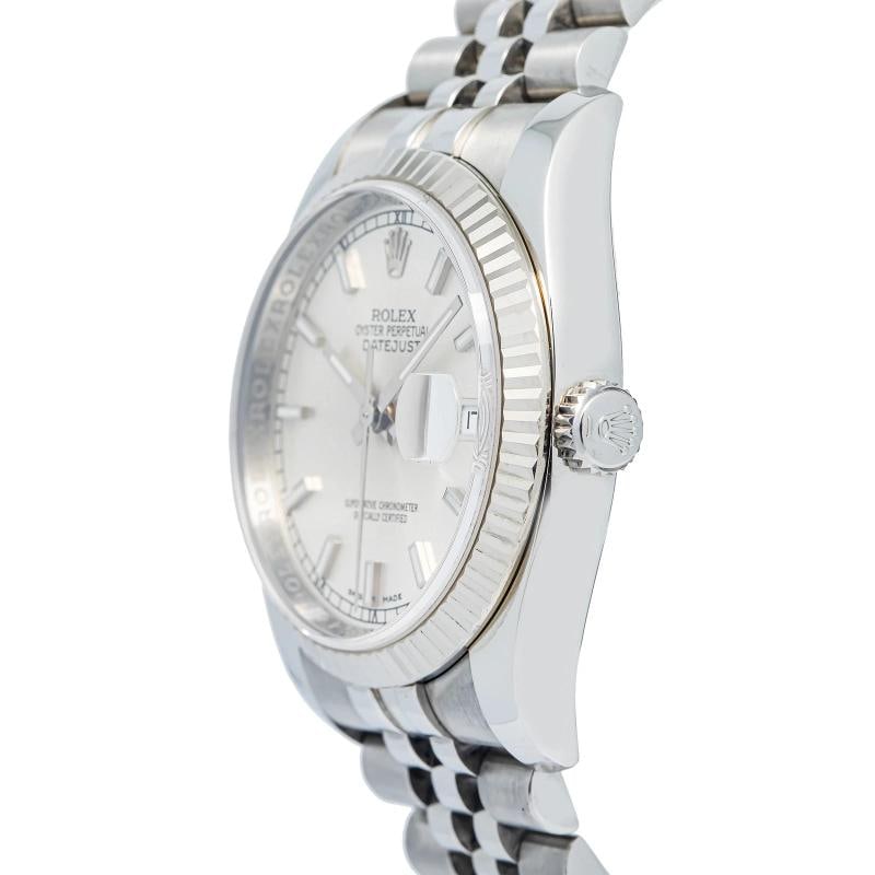 Rolex Datejust 116234 2024 Card Jubilee Steel Silver Stick Auto 36mm - 3