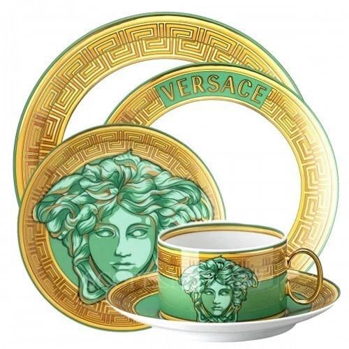 Versace Rosenthal Medusa Amplified Green Coin 5 Piece Place Setting,Dinnerware: Condition: New: A brand-new, unused, unopened, undamaged item in its original packaging (where packaging is ... Read moreabout the conditionNew: A brand-new, unused, unopened, undamaged item in its
