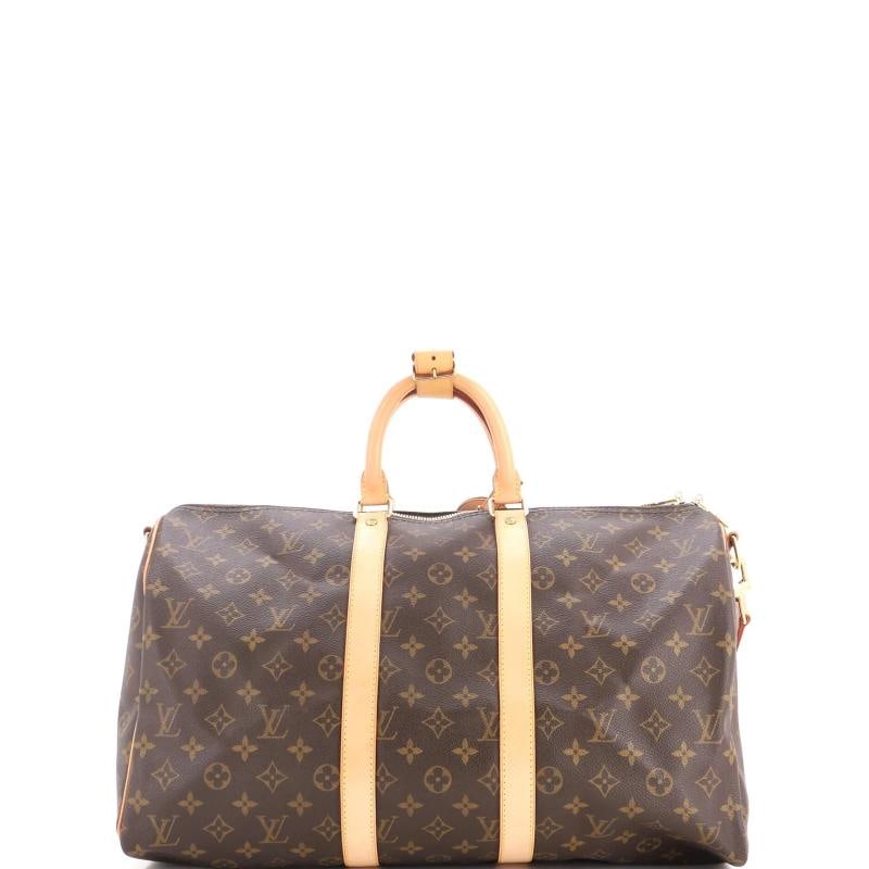 Louis Vuitton Keepall Bandouliere Bag Monogram Canvas 45 - 3
