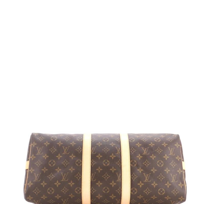 Louis Vuitton Keepall Bandouliere Bag Monogram Canvas 45 - 4