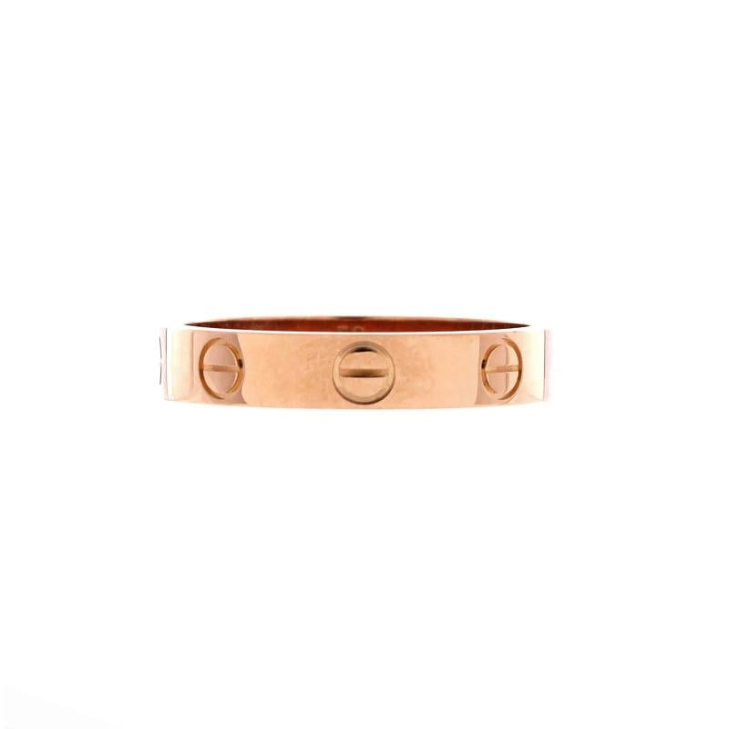Cartier Love Wedding Band Ring 18K Rose Gold: Condition: Pre-owned - Good,Brand: Cartier,Main Stone: Unknown,Metal: 18K Rose Gold,Metal Purity: 18K,Ring Size: 6 - 52,Type: Ring,Color: Rose Gold,Style: 18K Rose Gold,Material: 18K Rose Gold