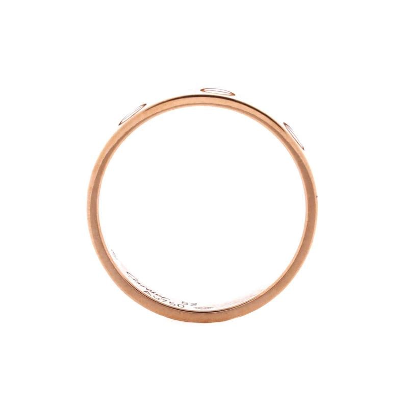 Cartier Love Wedding Band Ring 18K Rose Gold - 2