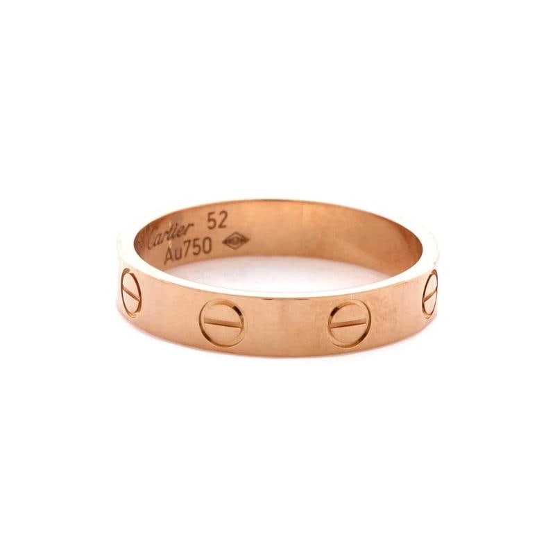 Cartier Love Wedding Band Ring 18K Rose Gold - 3